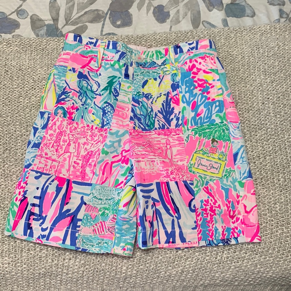 Lilly Pulitzer BOYS BEAUMONT SHORTS Pop Up Summer Remix Patch 5T
